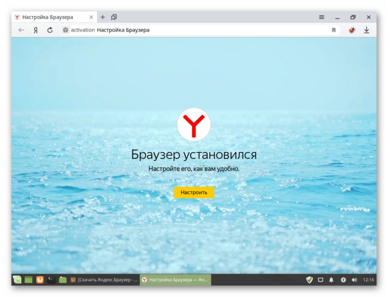 Яндекс.Браузер перенос данных Linux Mint