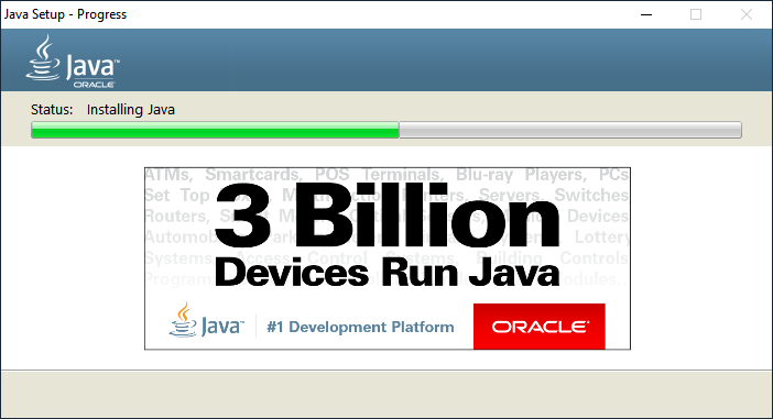 Установка Java для Windows