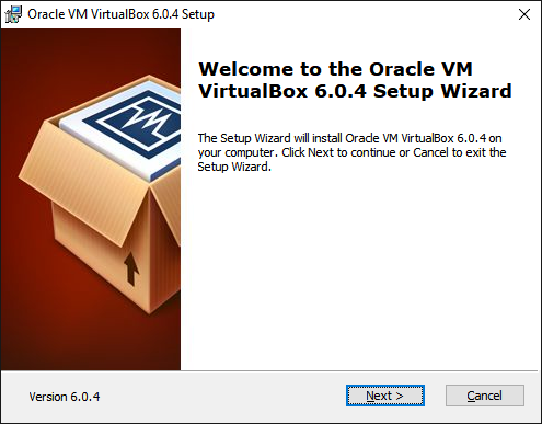 Начало установки VirtualBox