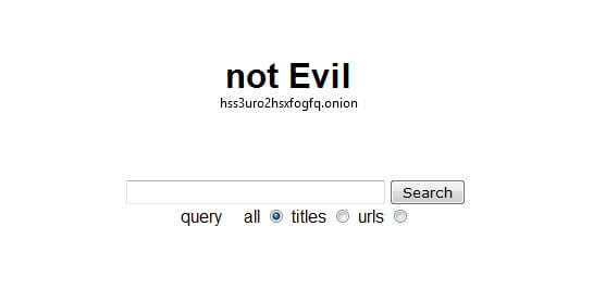Поисковик not evil